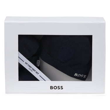 BOSS Set de gorro con zapatitos para bebe niño
